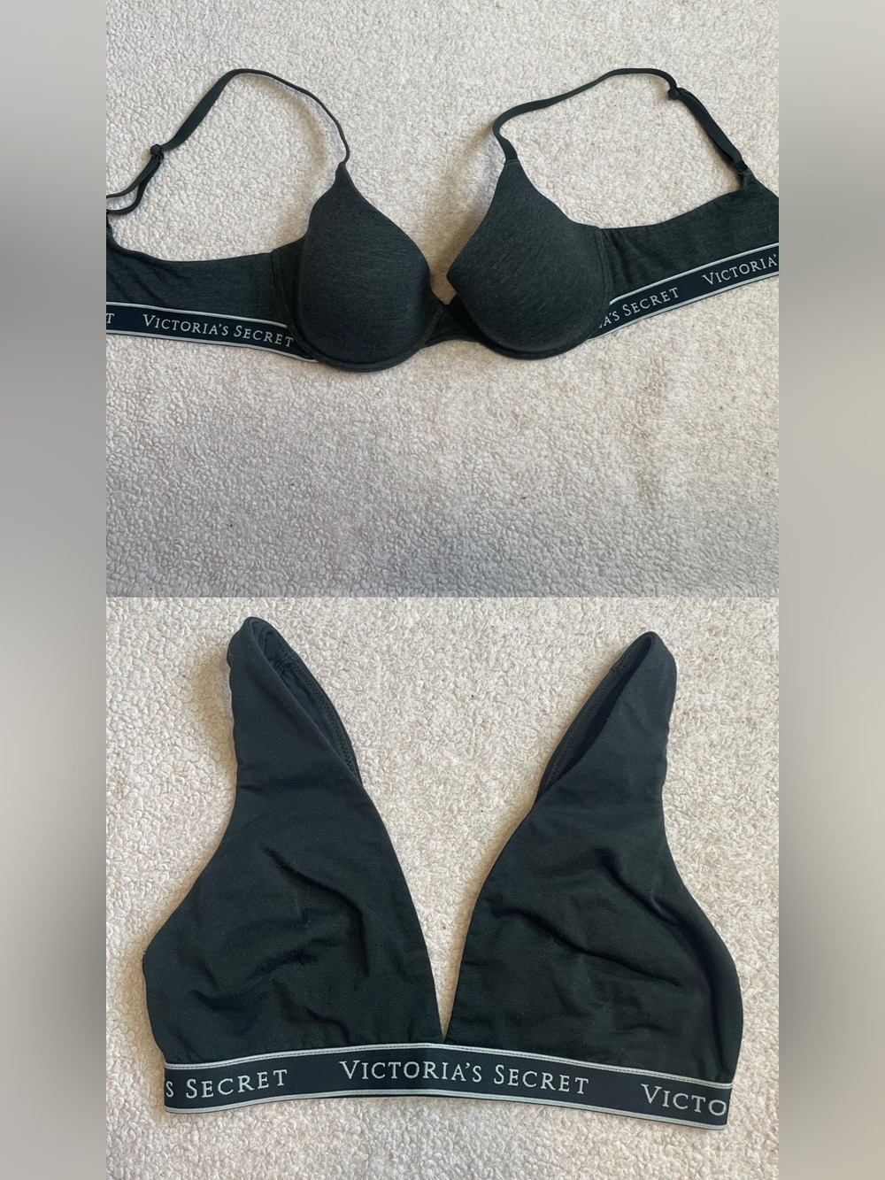 2 Mixed bundle Victoria’s Secret tshirt bra & everyday bra XS
